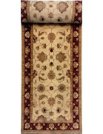 Handmade Ziegler rug 343x80cm