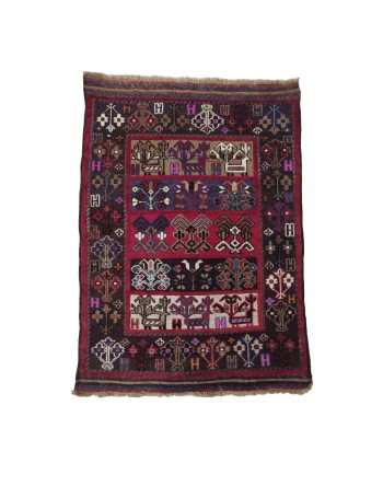 Handmade Baluch rug 125x99cm