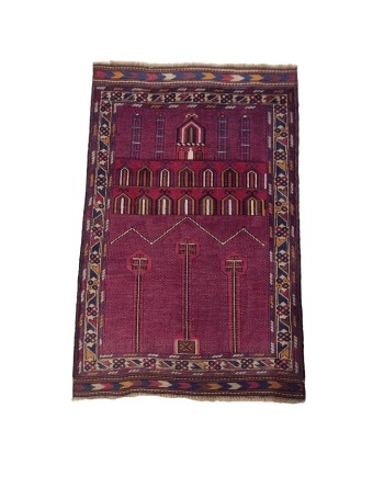 Handmade Baluch rug 133x86cm